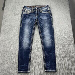 Rock Revival Braylee Ankle Skinny Blue Jeans Denim Size 26